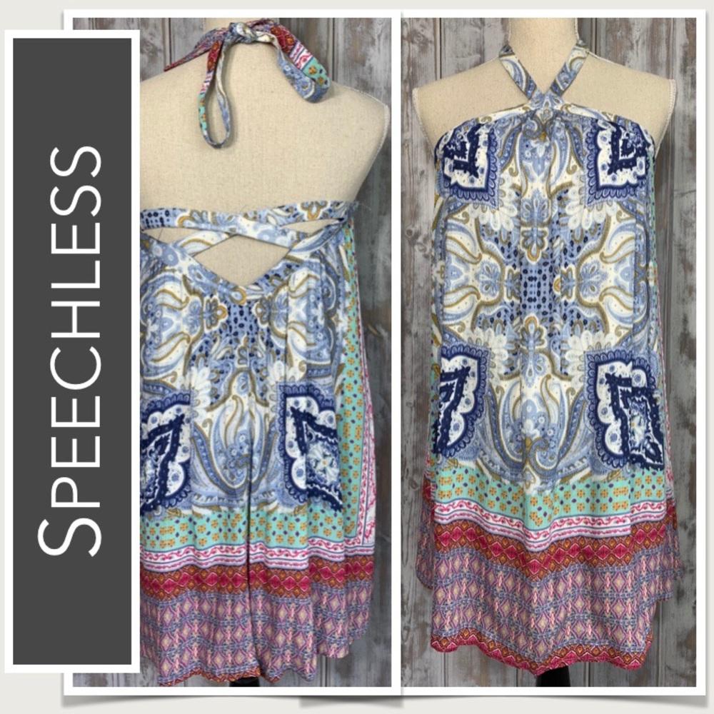 Speechless Tunic in Boho Halter-Top Style NWT Adorable & Fun